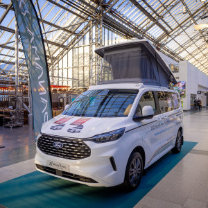 Campervan on concourse 25